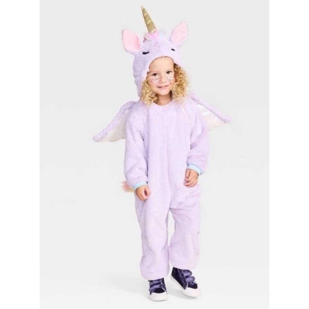 Hyde and Eek!‎ Boutique Toddler Unicorn Costume Size 18-24 M Purple Rainbow NEW